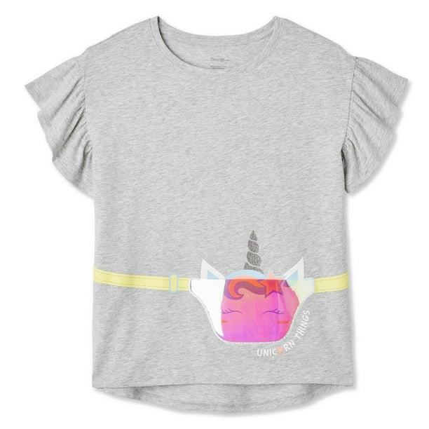 T-shirt interactif avec manches frangées George pour filles