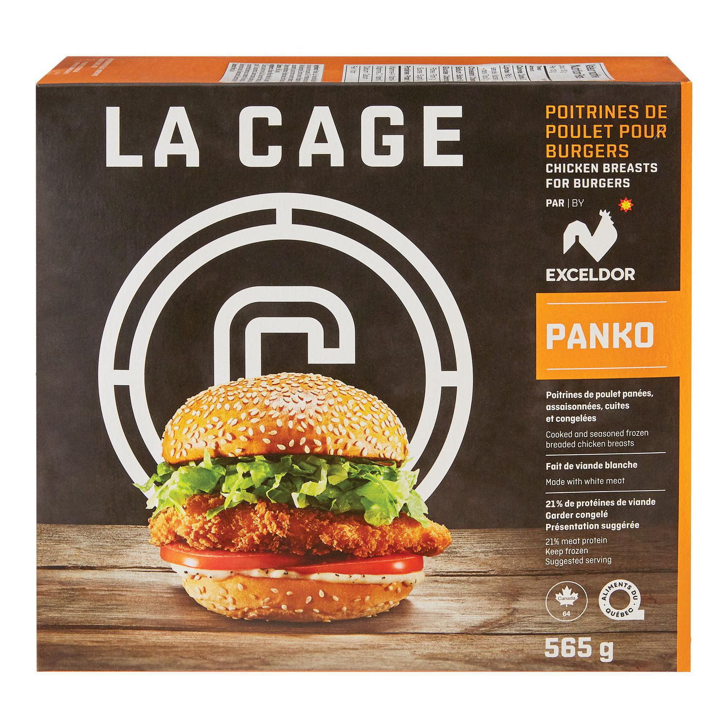 La Cage Panko Chicken Breast Burgers Walmart Canada