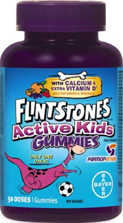 Flintstones Active Kids Calcium and Extra Vitamin D Gummies Walmart