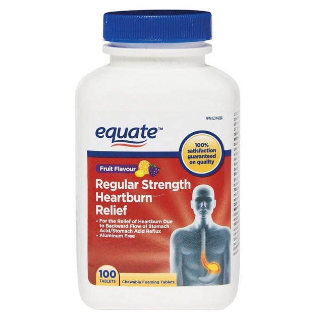 Equate Fruit Flavour Regular Strength Heartburn Relief