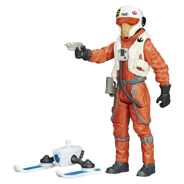 Star Wars Le Réveil de la Force Figurine Asty pilote de X-wing en mission dans la neige 3,75 po