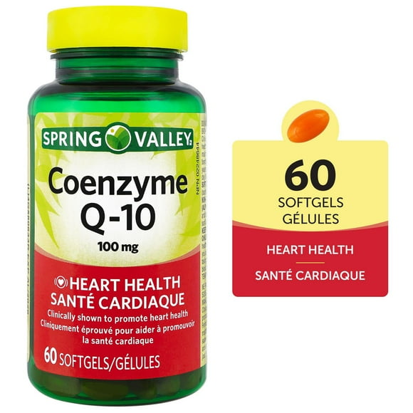 Spring Valley Coenzyme Q-10 100 mg, 60 Softgels