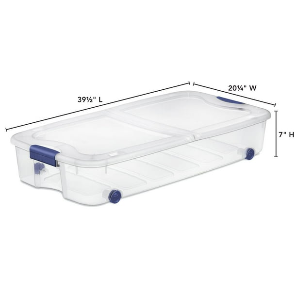 Sterilite 55 L Storage Box Blue