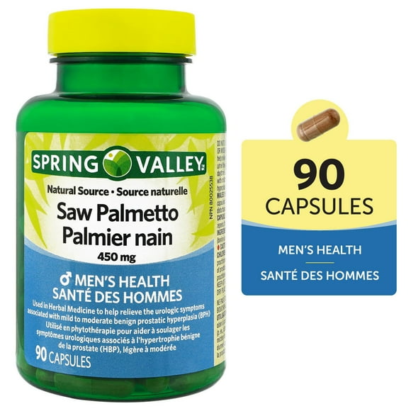 Spring Valley Saw Palmetto 450 mg, 90 Capsules