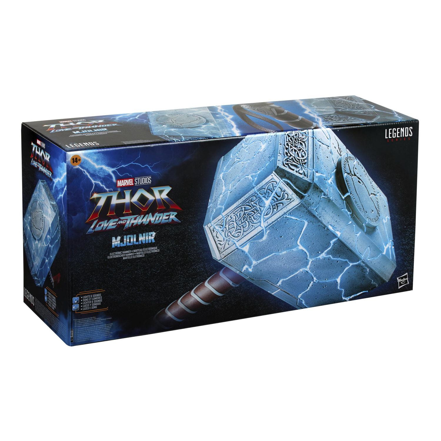 Thor Love and Thunder Mjolnir Electronic Hammer Costume Accessory, by Marvel