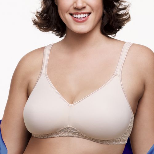 Bestform 97086248 Striped Wireless Cotton Bra with Lightly-Lined Cups, Sizes  34A-42C 