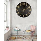 Large Decorative Wall Clock, 42 Inch Round Oversized Arabic Numeral ...
