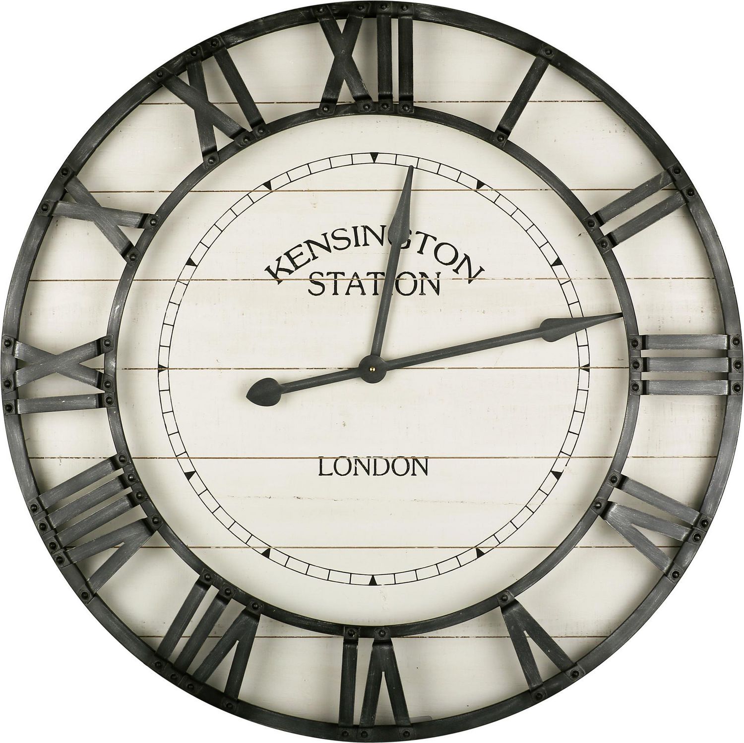 Large Decorative Wall Clock 36 Inch Round Oversized Roman Numeral 