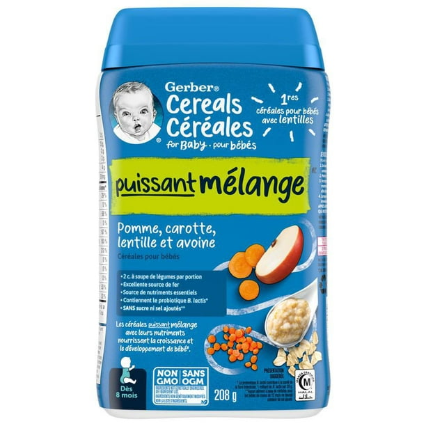 GERBER® Stage 2 Multigrain Oatmeal Baby Cereal 227 g, 227 GR