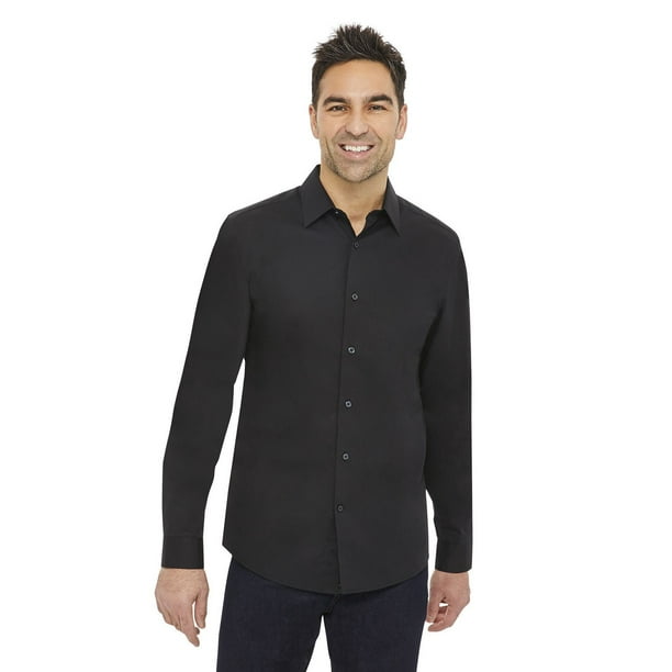 George Men's Slim Fit Dress Shirt - Walmart.ca