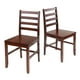 Table de salle à manger 3 pièces Kingsgate avec 2 chaises Hamilton à dossier à barrettes de Winsome - 94363 – image 4 sur 8