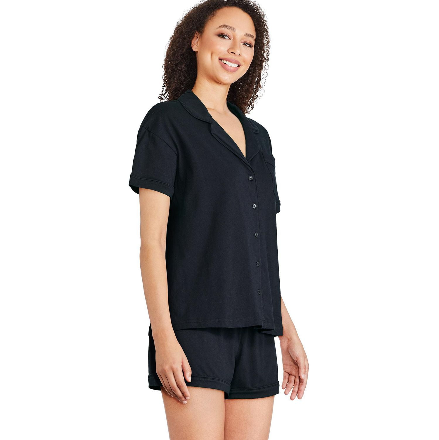 George Women's Notch Collar Pajama 2-Piece Set