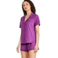 thumbnail image 2 of Pyjama 2 pièces avec haut à col cranté George pour femmes, 2 of 6