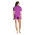 thumbnail image 3 of Pyjama 2 pièces avec haut à col cranté George pour femmes, 3 of 6