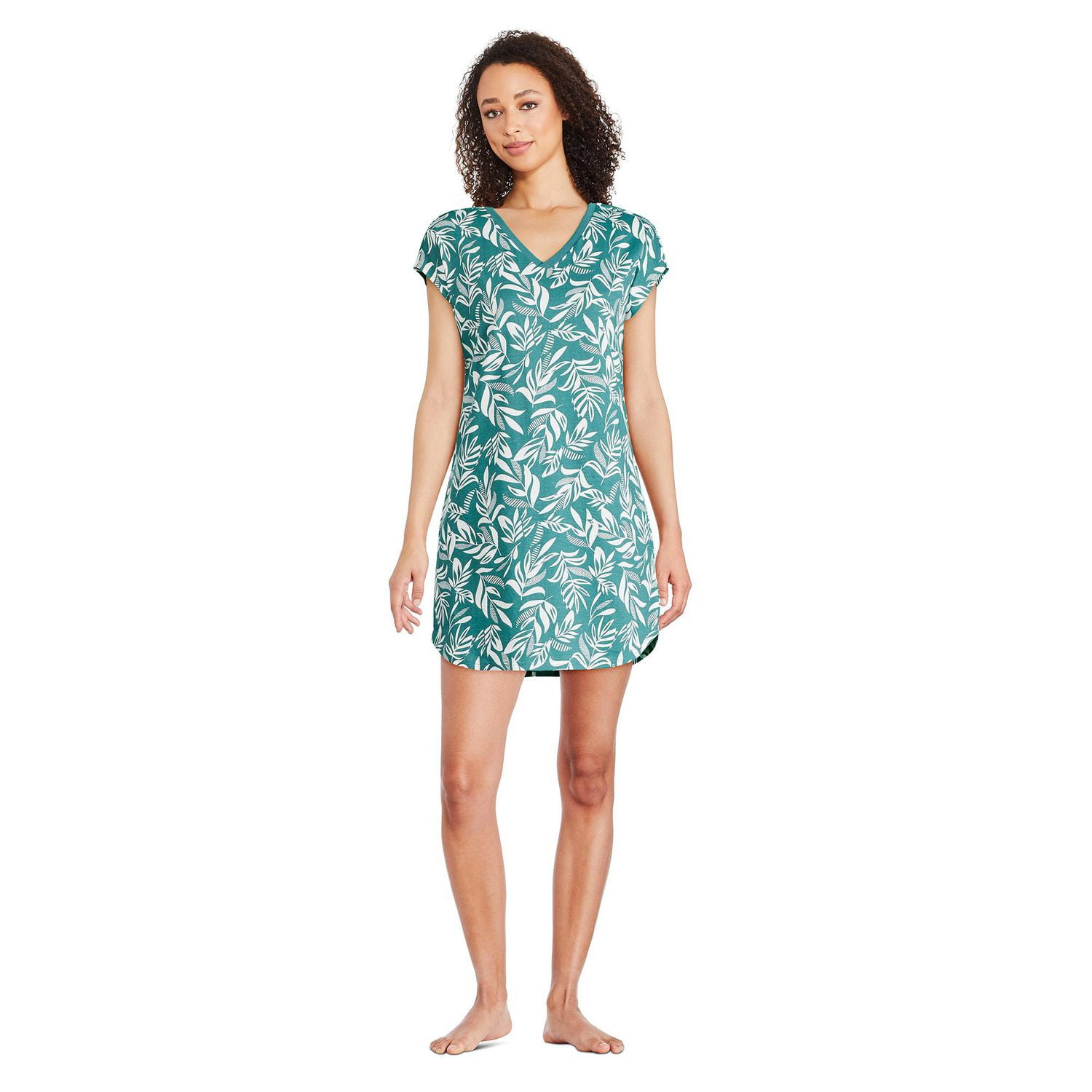 Chemise de nuit à encolure en V George pour femmes