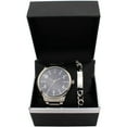thumbnail image 3 of Men's Silver-Tone Link Bracelet Watch & ID Bracelet Set, 3 of 3
