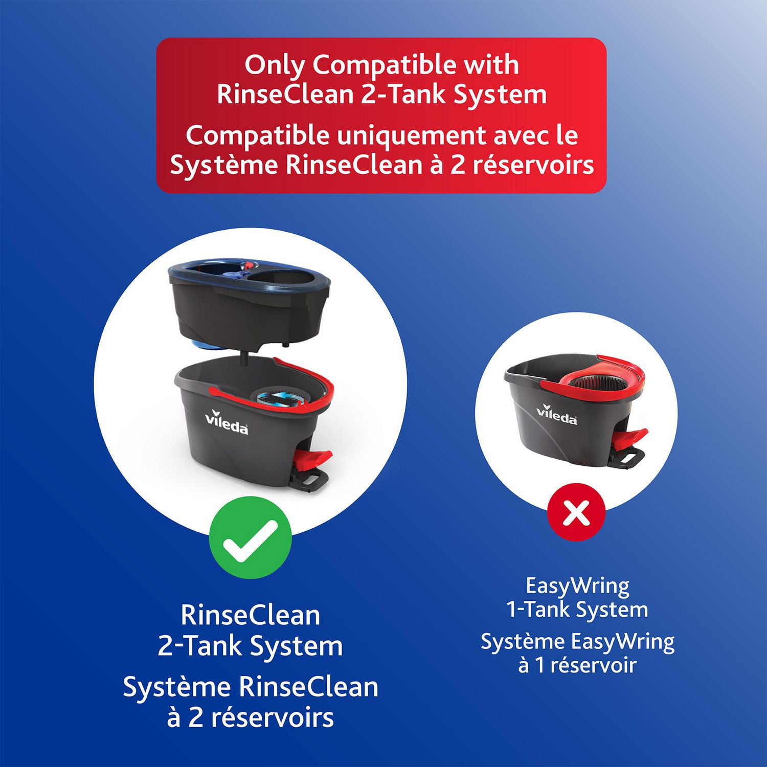 RinseClean Mop Head Replacements (Pack of 5)
