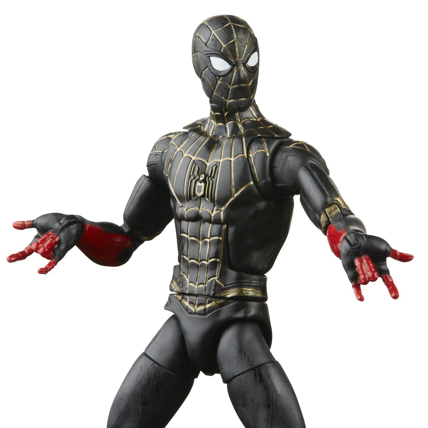Marvel Legends Series Black & Gold Suit Spider-Man 6-inch Collectible  Action Figure Toy, 2 Accessories and 1 Build-A-Figure Part(s)