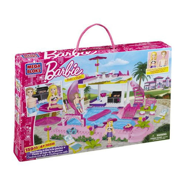 Fête à la piscine à construire « Build 'n Style » Barbie de Mega Bloks