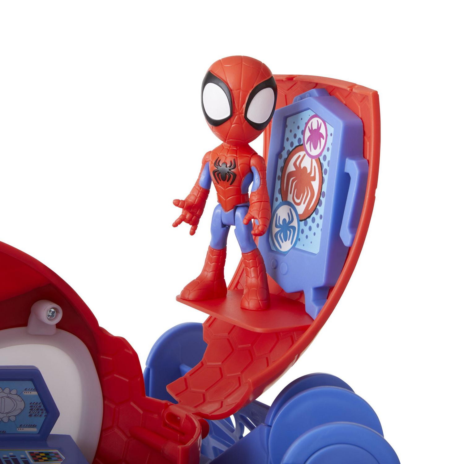 Marvel Spidey and His Amazing Friends Web-Quarters Playset With Lights and  Sounds, Includes Spidey Figure and Vehicle, For Kids Ages 3 and Up, Ages 3