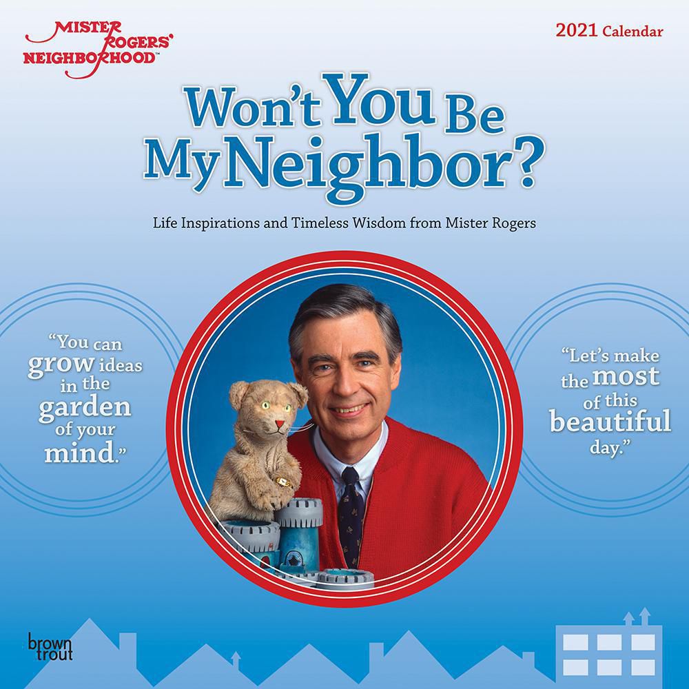 Mister Rogers' Neighborhood 2021 12 x 12 Inch Monthly Square Wall