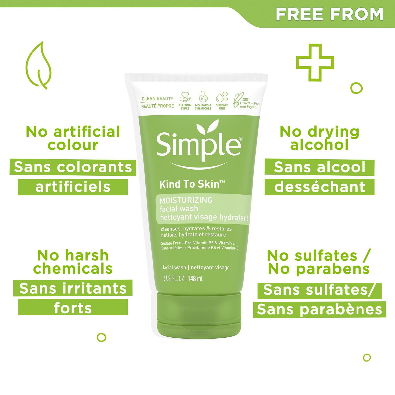 Simple Kind to Skin Moisturizing Face Wash