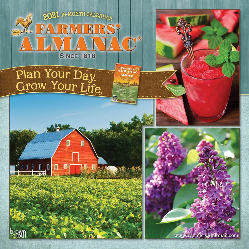Farmers Almanac 2021 12 x 12 Inch Monthly Square Wall Calendar, Weather