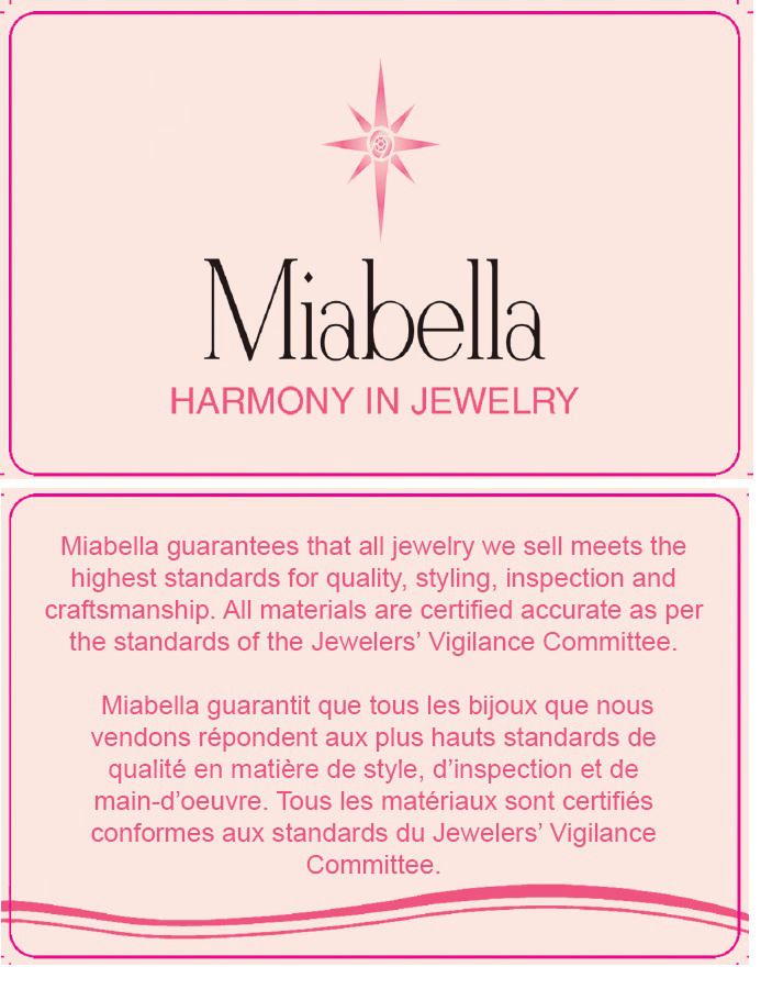 Miabella 0.25 Carat Total Weight Created White Sapphire and 0.10 Carat Total Weight Diamond Sterling Silver Cross Over Engagement Ring