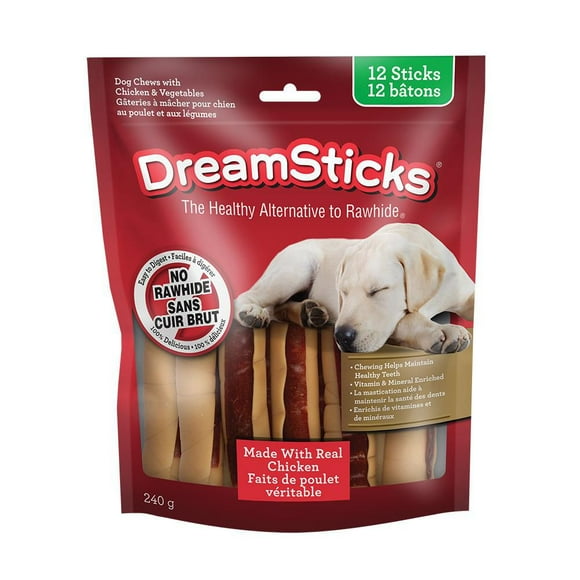 DreamBone Chicken Sticks 12ct, 8.4oz, 238g DreamBone Chicken Sticks12ct