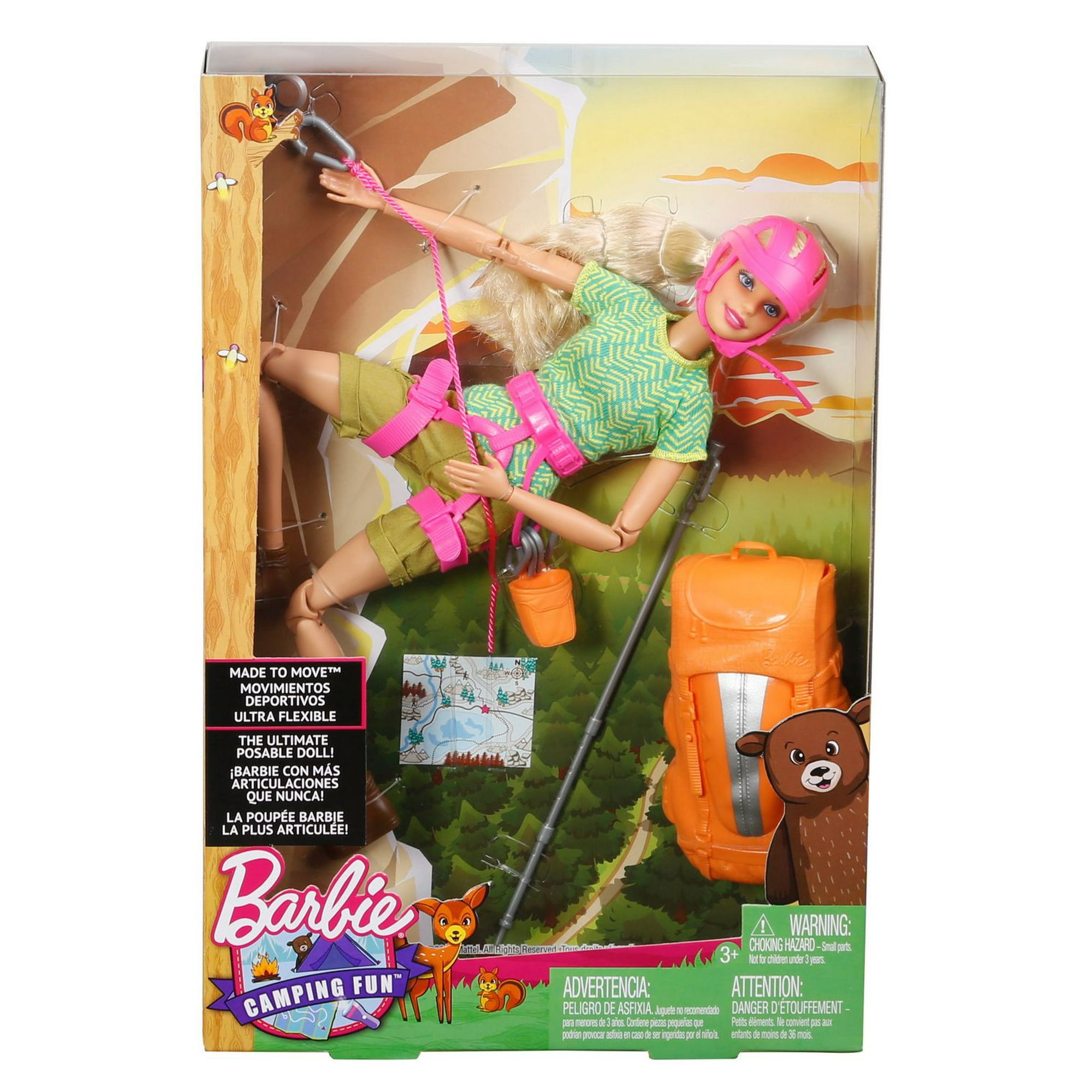 Barbie Camping Fun Boy with Fishing Pole