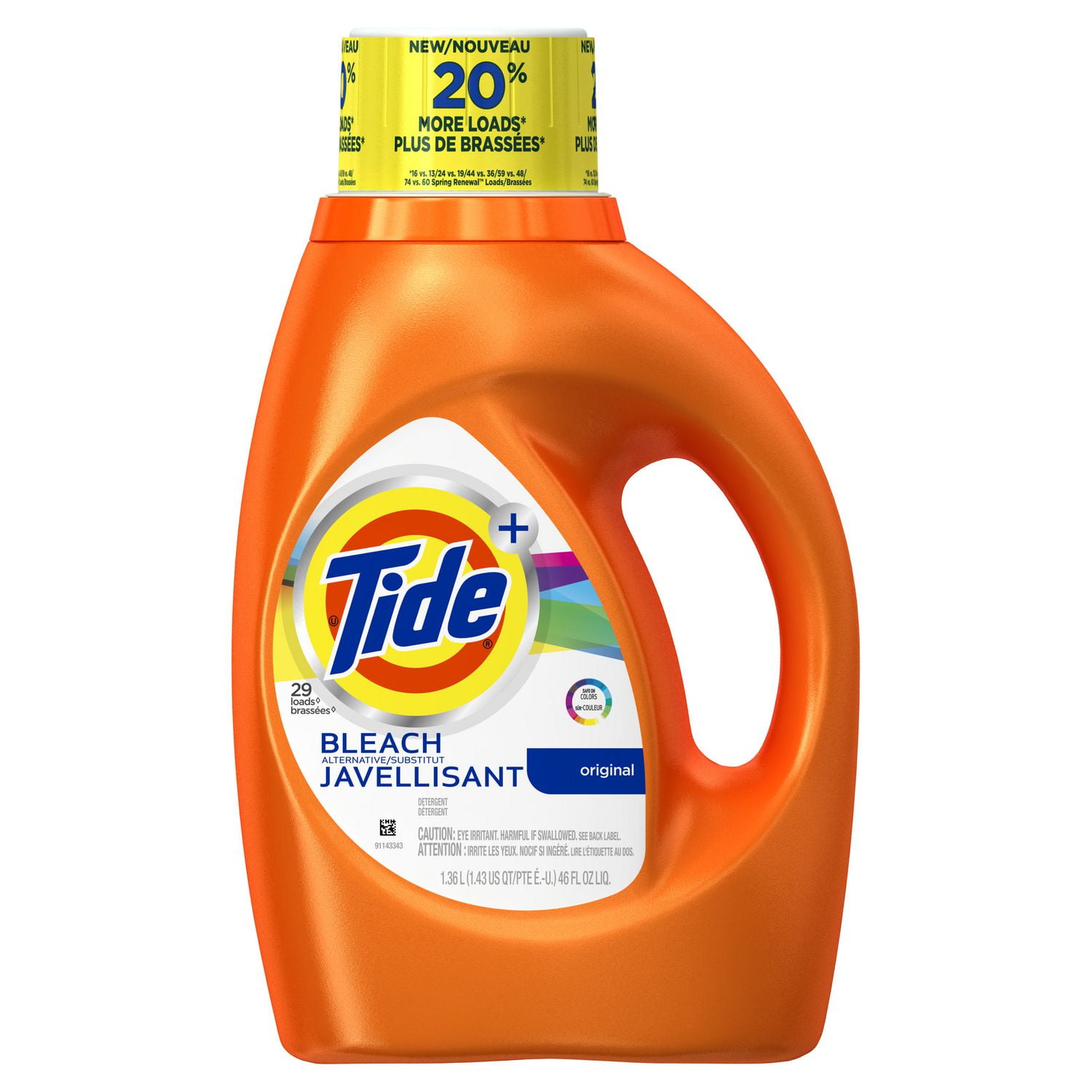 Tide Plus Bleach Alternative Original Scent Liquid Laundry Detergent ...