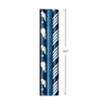 thumbnail image 3 of Hallmark Navy Blue Christmas Wrapping Paper Set (90 sq. ft. ttl, 10 Bows, 4 Ribbon Colours, 40 Gift Tag Stickers) Snowman, Stripes, Snowflakes, 3 of 8