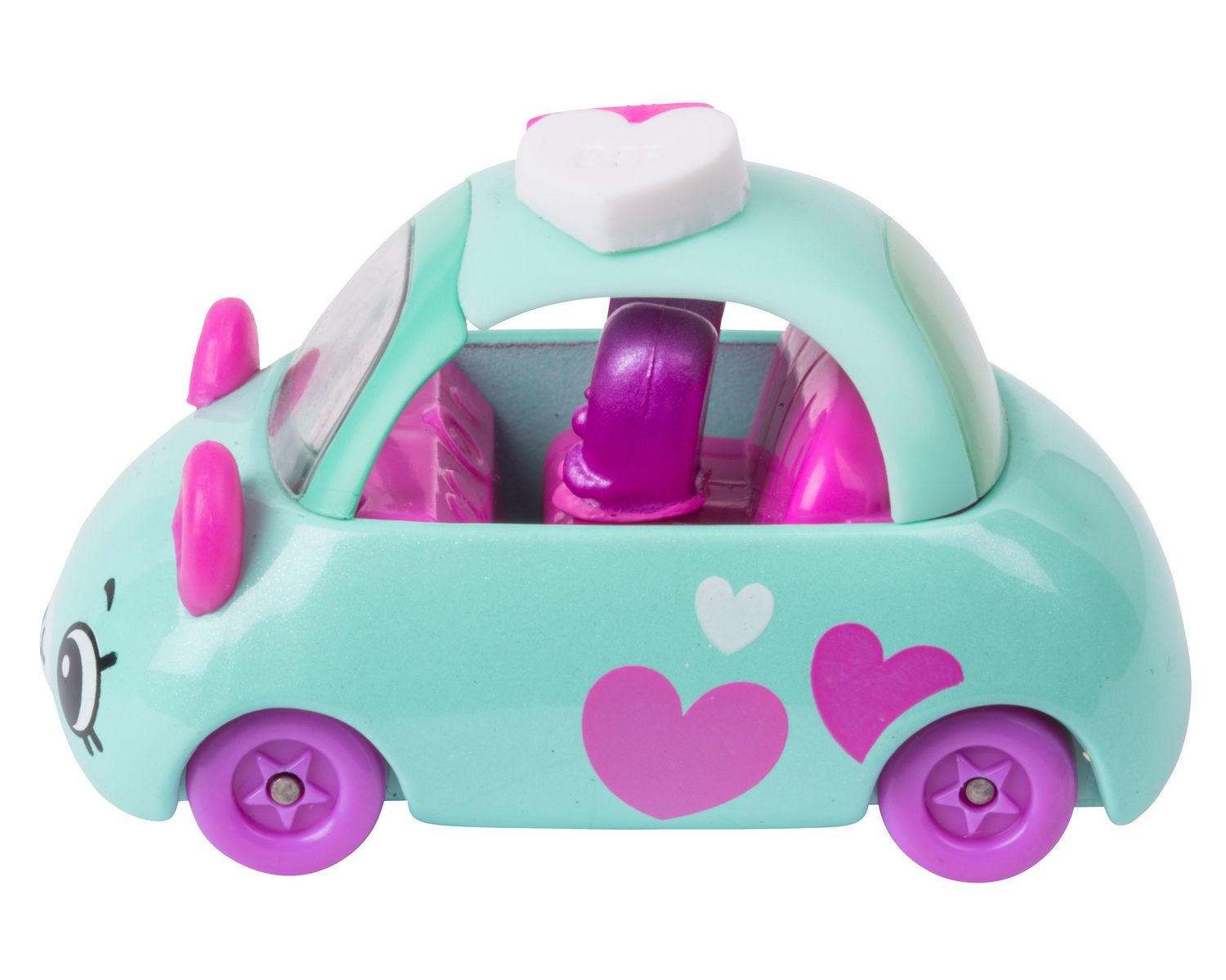 Shopkins Cutie Cars Hearts Blue, Pink and White