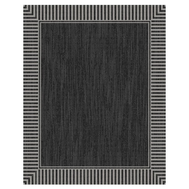 5 ft. 2-inch x 6 ft. 7-inch Linear Border Indoor Outdoor Patio Rug ...