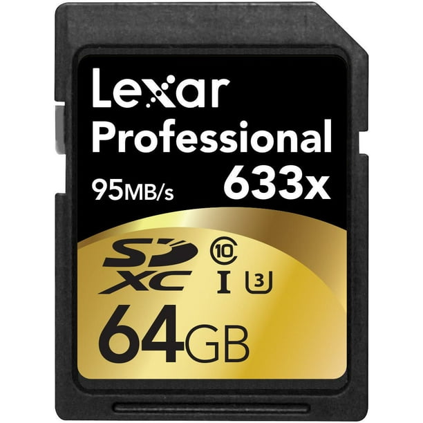 Lexar® Professional Carte mémoire SDXC™ 633x de 64 Go