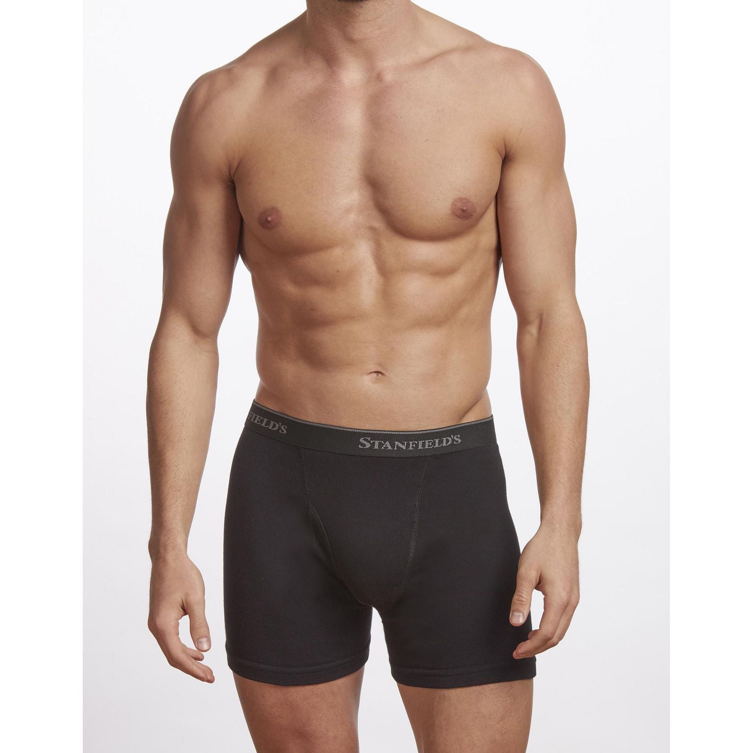 Stanfield's Men's Premium 100% Cotton Boxer Brief Underwear - 2 Pack 