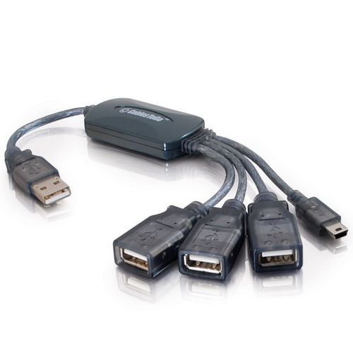 C2G Câble USB 2.0 concentrateur de 11 ports en 4