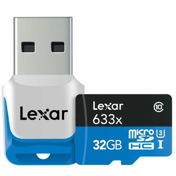Lexar® High-Performance Carte mémoire microSDHC™ UHS-I (633x) 32 Go avec lecture