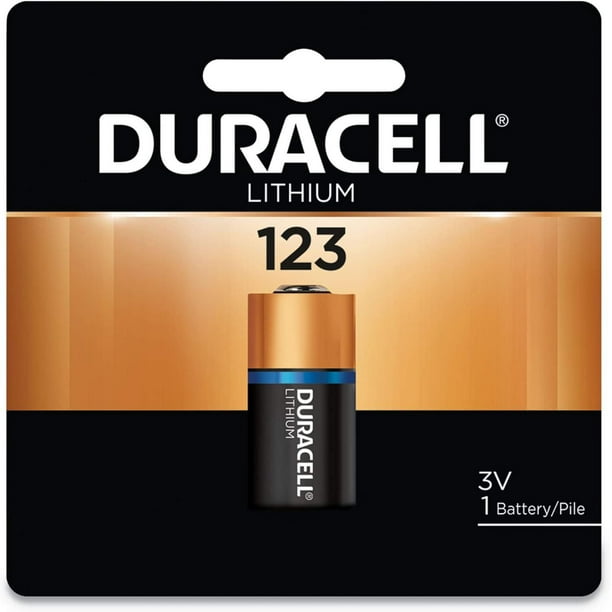 Duracell Pile bouton au lithium CR123 (Paquet de 1) 