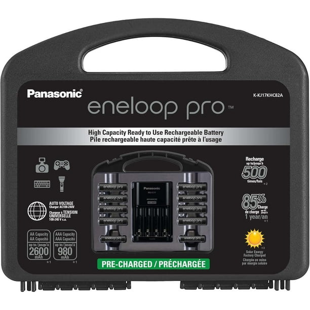 Panasonic Eneloop Pro High Capacity Power Pack, 8AA, 2AAA, with