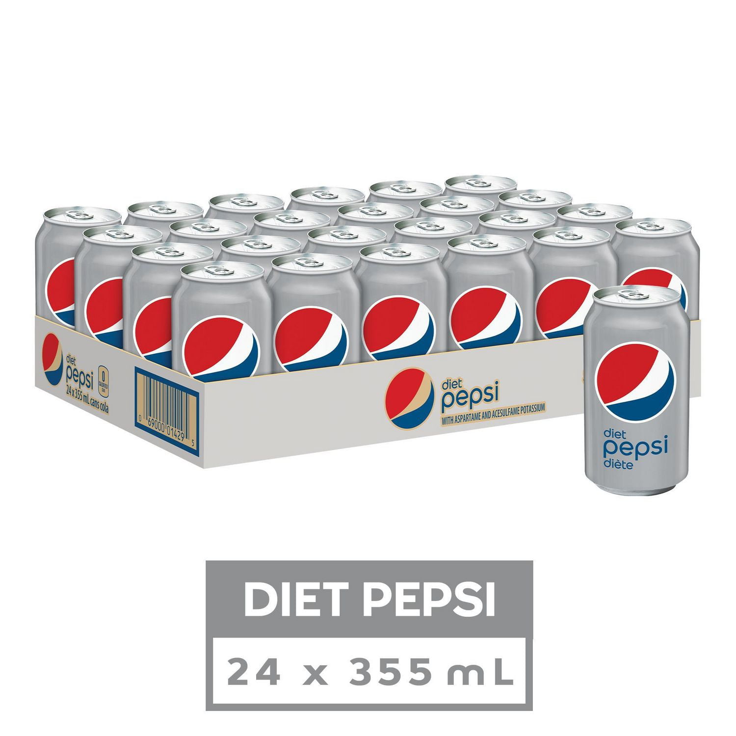 Diet Pepsi, 355mL Cans, 24 Pack Walmart Canada