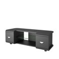 thumbnail image 2 of CorLiving Panorama Black TV Stand with Casters, 2 of 4