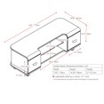 thumbnail image 4 of CorLiving Panorama Black TV Stand with Casters, 4 of 4