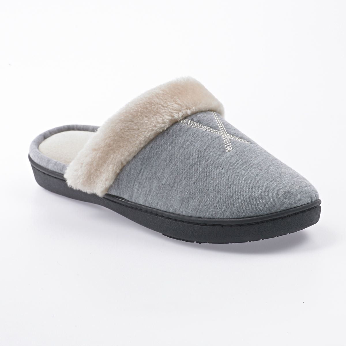 ISOspa by isotoner Women's Heathered Jersey Slide Slippers | Walmart Canada