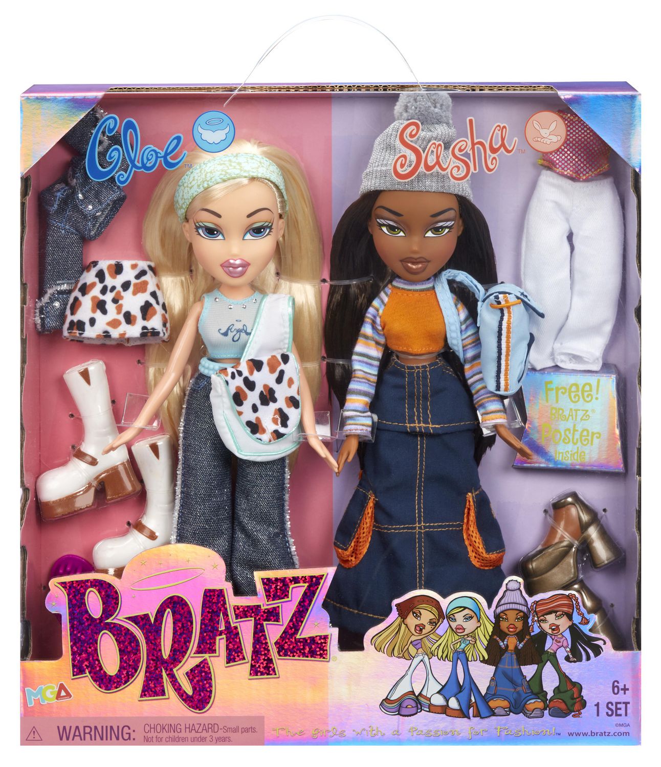 Bratz Original Fashion Dolls 2-Pack Cloe & Sasha - Walmart.ca
