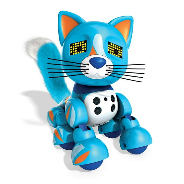 Coffret de jeu Meowzies de Zoomer - Patches, chaton interactif à capteurs avec effets sonores et lumineux