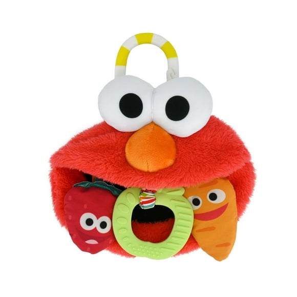 Kids Preferred Sesame Street Elmo On the Go Activity Toy with Silicone Teether, 5 inches