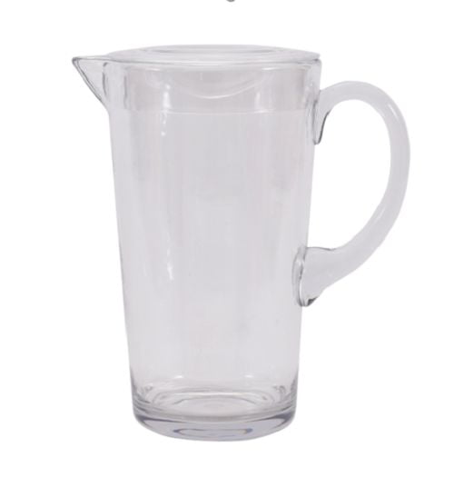 Item - Beautiful - Heavy - Cut Glass Tankard Water or Milk Pitcher fashion Jug, 10 3/4