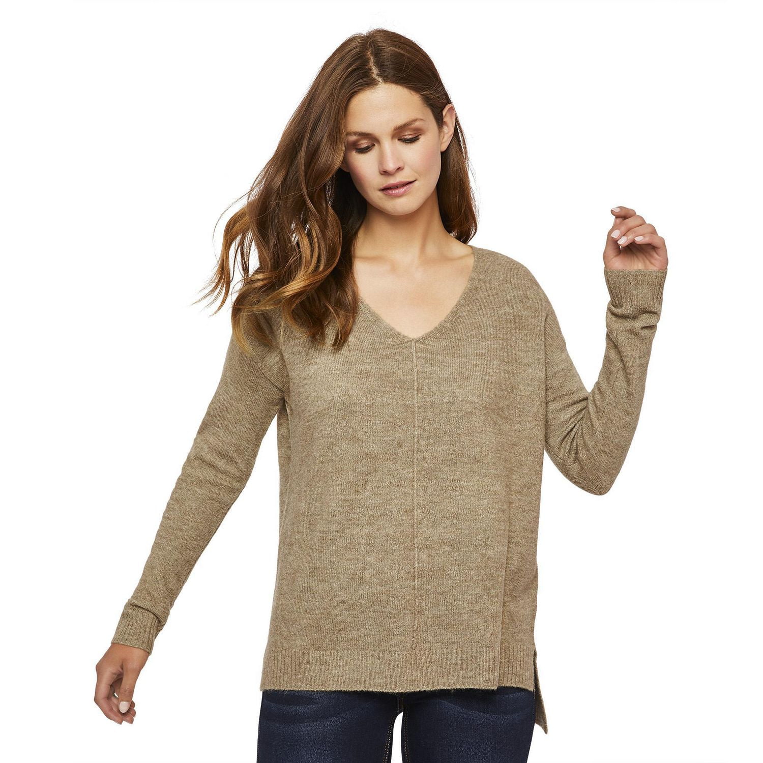 george v neck sweater