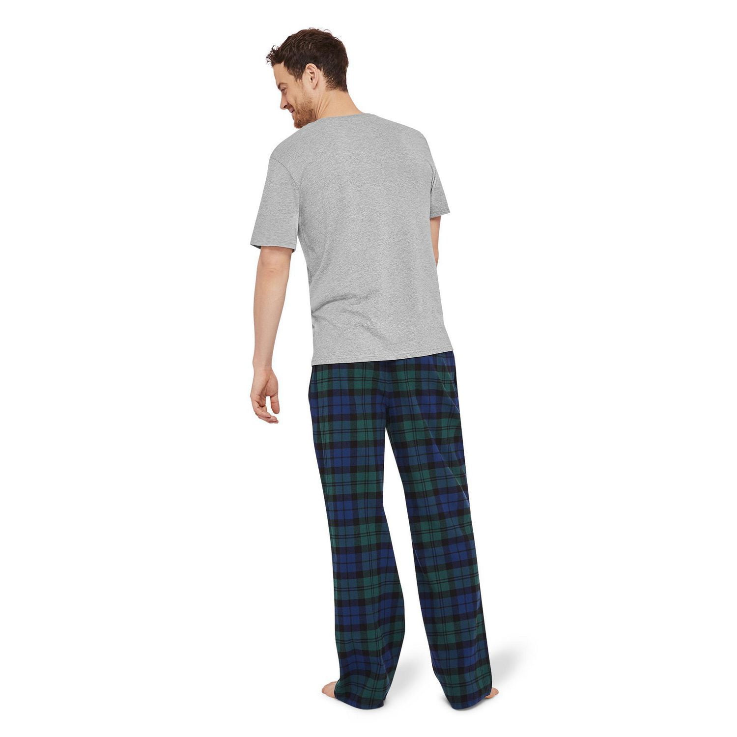 George Men's Knit Tee and Woven Pants 2-Piece Set